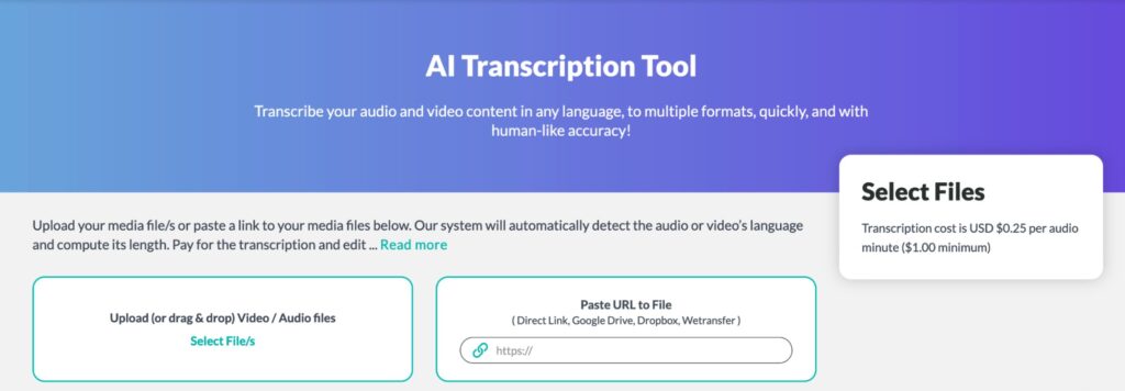 AI Transcription Tool