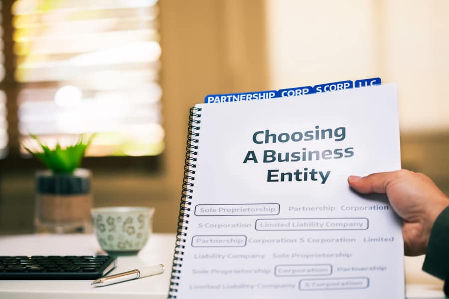 Choosing a business entity documents