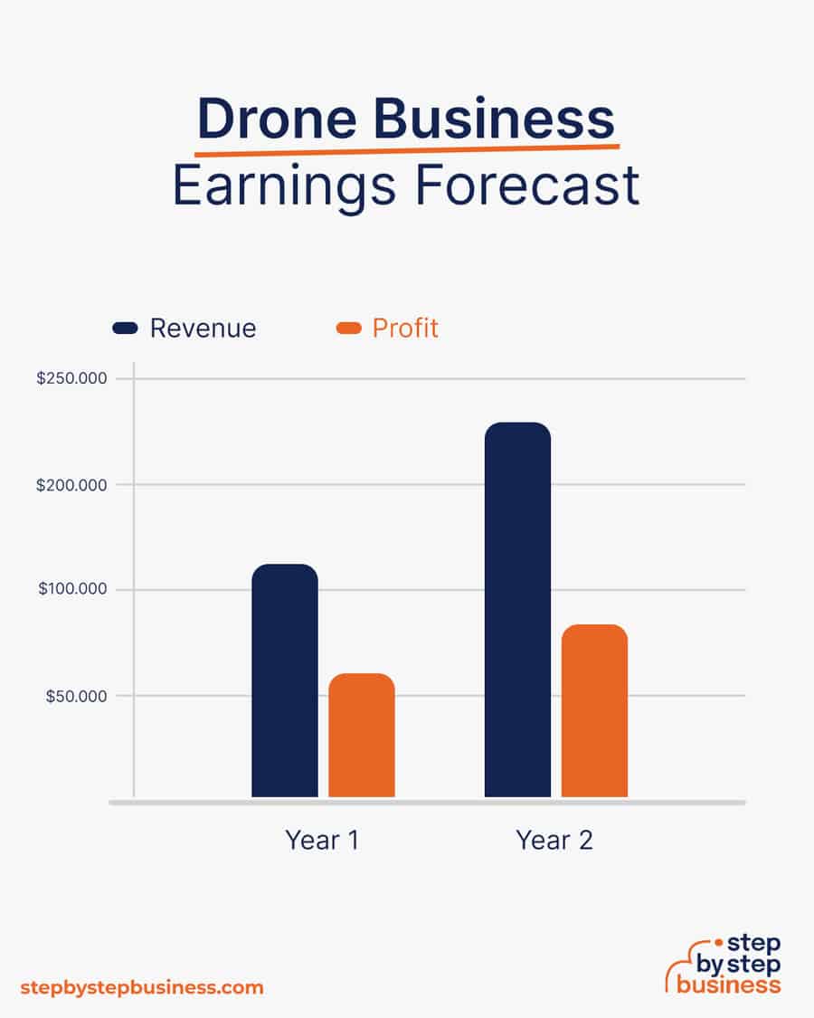 drone business earnings forecast