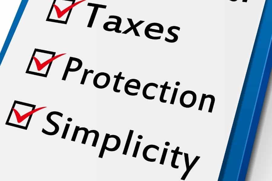 Taxes, Protection, Simplicity