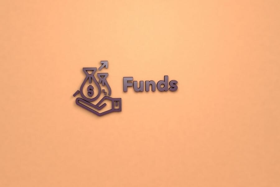 Render of Funds with violet text on light background