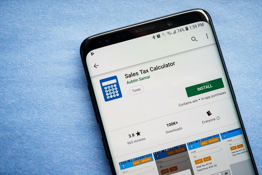 sales tax calculator app