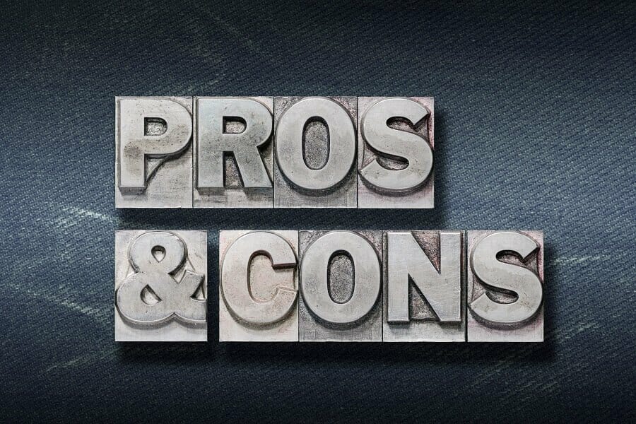 pros and cons word business background