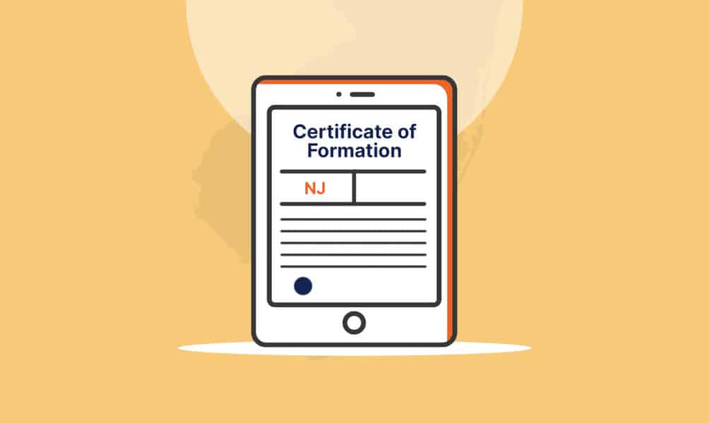 How To File A Certificate Of Formation In New Jersey