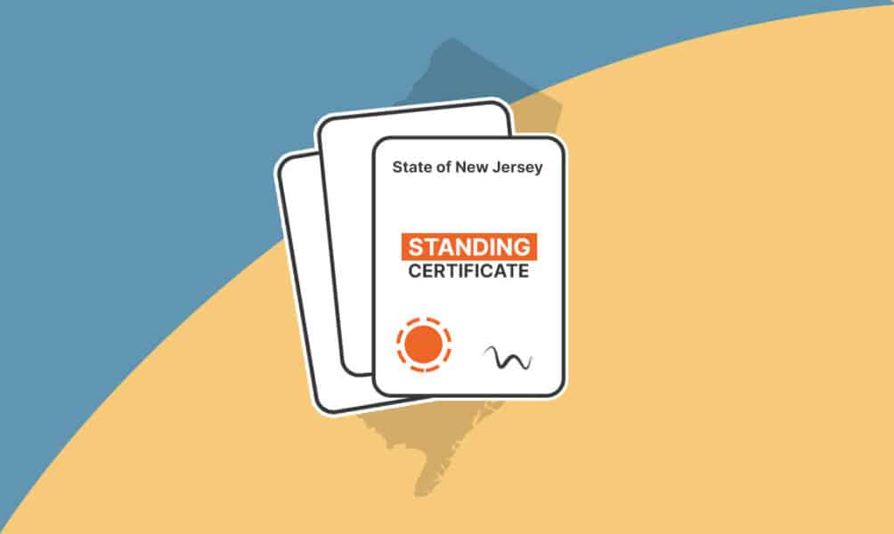 How to Get a Standing Certificate in New Jersey