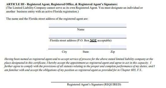 Register Registered Agent in Florida