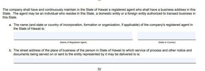 Register Registered Agent in Hawaii