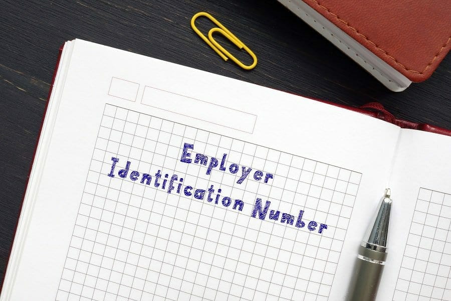 employer identification number sign on paper