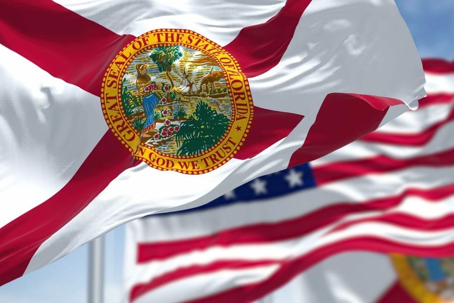 florida state flag united states of america