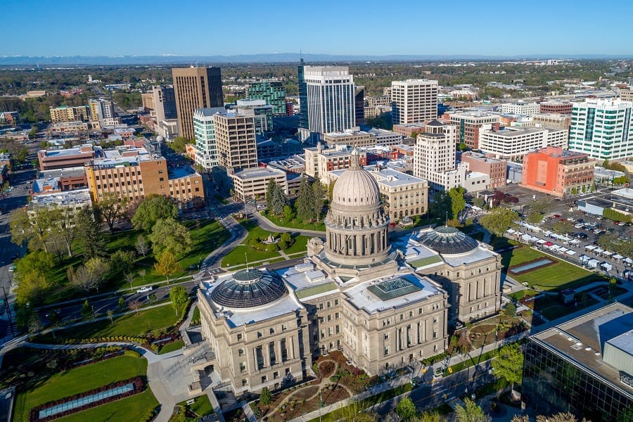 skyline view of idaho