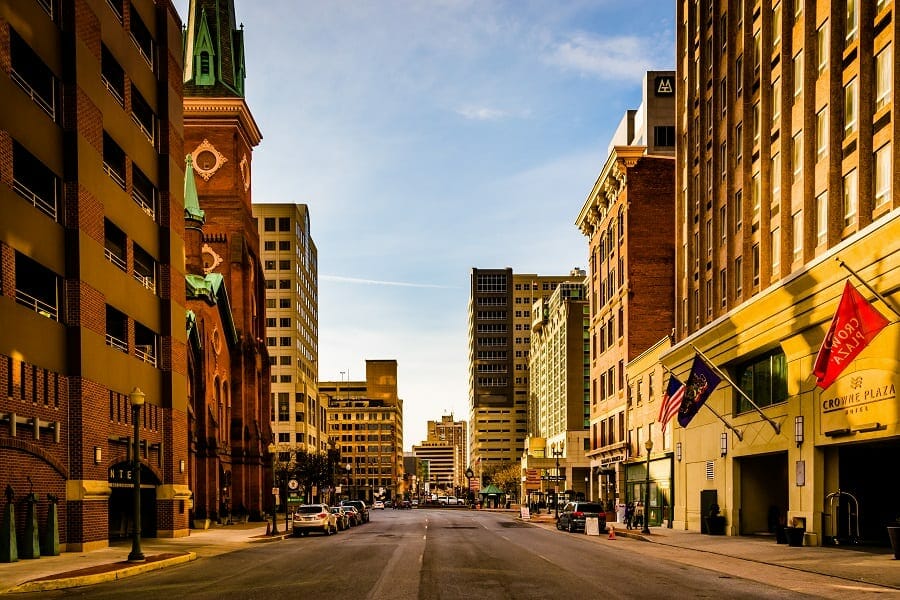 street view of pennsylvania, usa