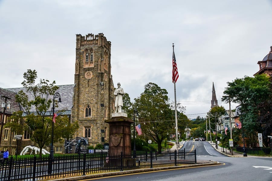 streetview downtown of massachussetts, usa