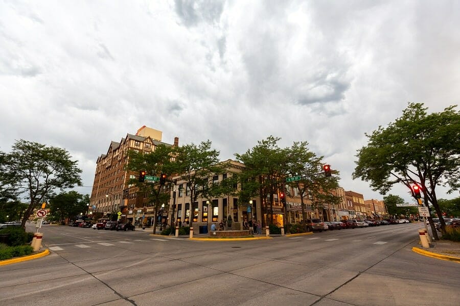 view of south dakota downtown
