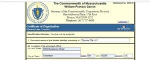 How to File a Certificate of Organization in Massachusetts