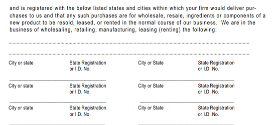 Connecticut Certificate of Resale Online Form