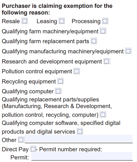 Iowa Sales Tax Exemption Certificate Form