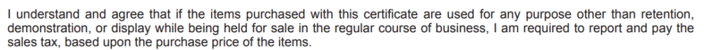 Kansas Resale Exemption Certificate Form