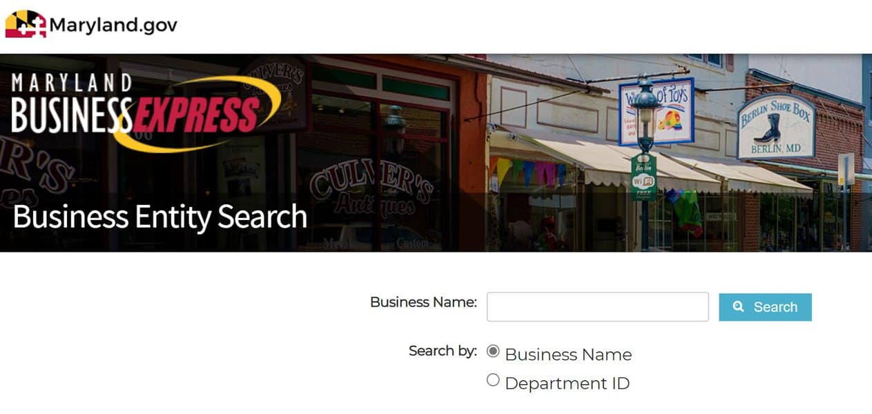 How To Conduct A Business Entity Search In Maryland - Step By Step Business