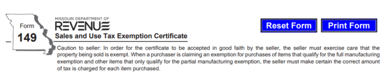 How to Get an Exemption Certificate in Missouri