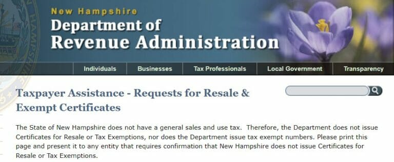 How to Get a Certificate for Resale in New Hampshire Step By Step