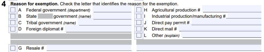 North Carolina Certificate of Exemption Form