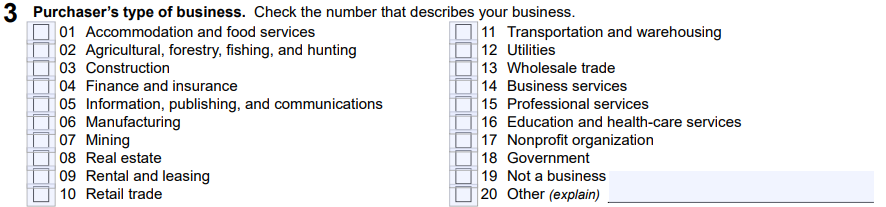 North Carolina Certificate of Exemption Form