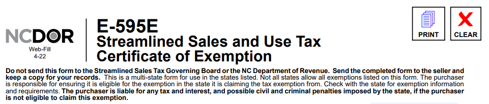 How To Get A Certificate Of Exemption In North Carolina Step By Step Business 7523