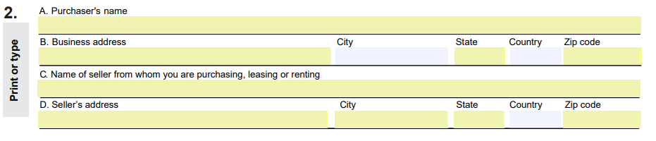 Ohio Certificate of Exemption Form