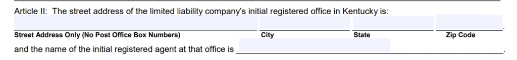 Kentucky Registered Agent Name and Address