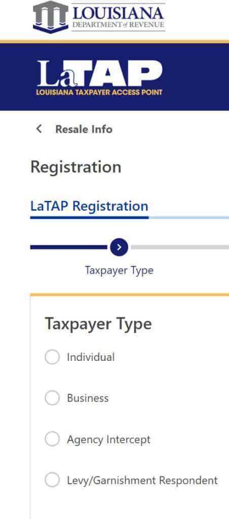 Resale Certificate in Louisiana