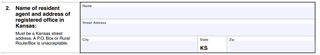 Resident agent name and address