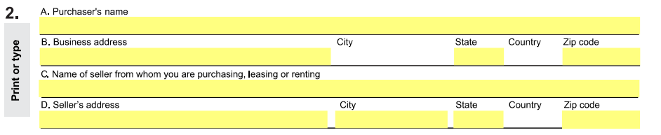 Vermont Certificate of Resale Form