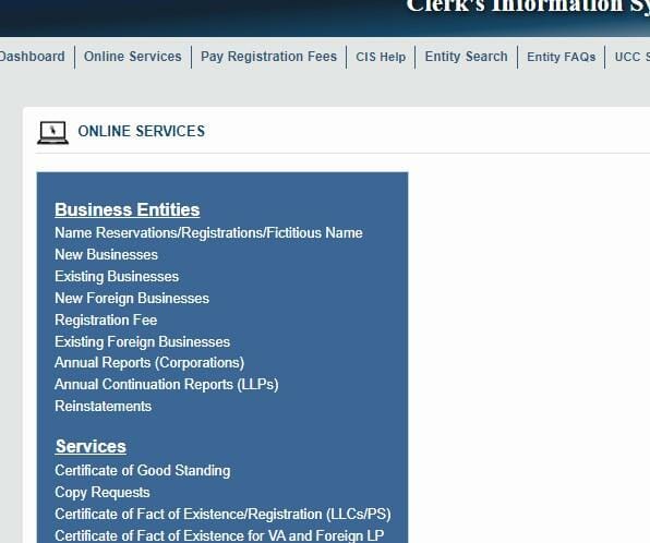 Articles of Organization in Virginia Online Filing