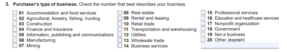 Wisconsin Certificate of Resale Form