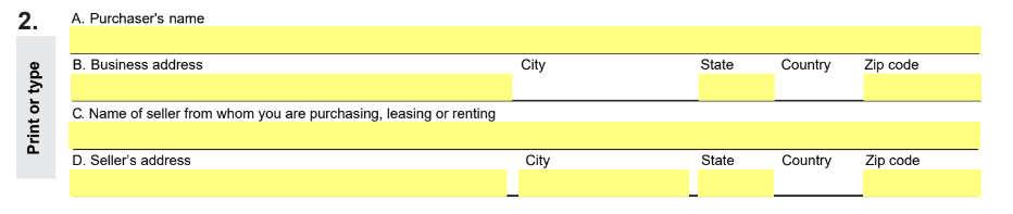 Wyoming Certificate of Resale Form