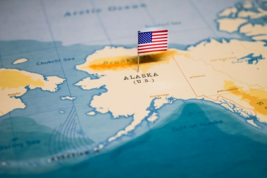 alaska state map united states