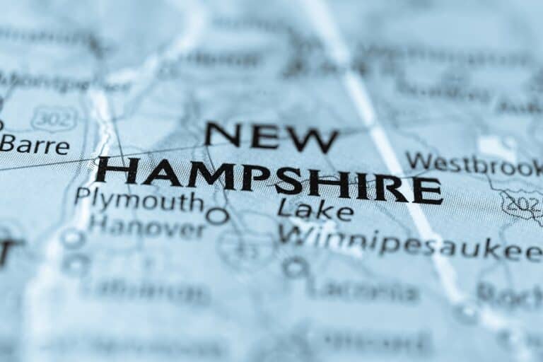 New Hampshire State Map Usa 768x512 