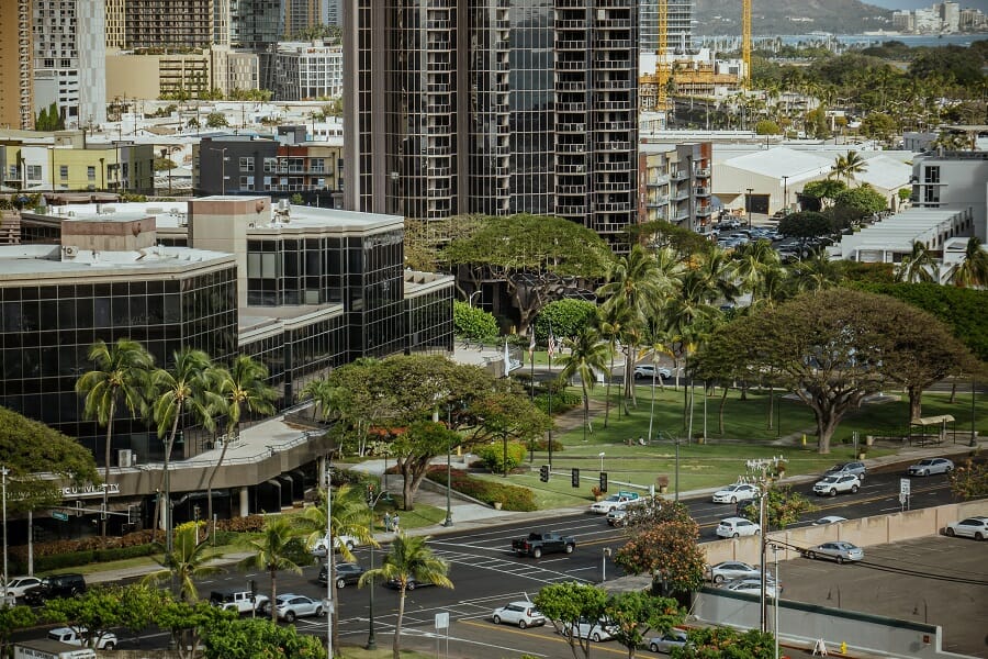 street view in honolulu hawaii, usa