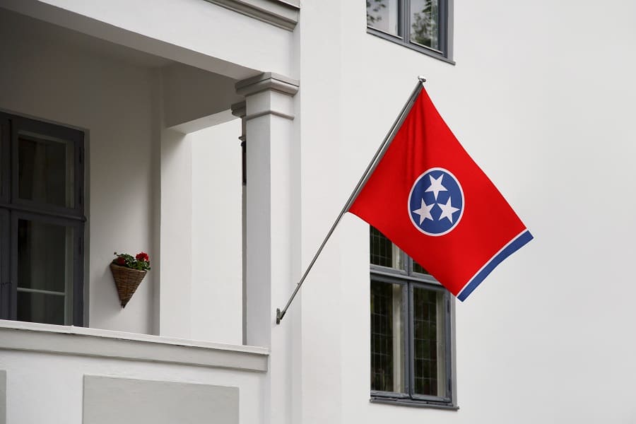 tennessee state flag, usa