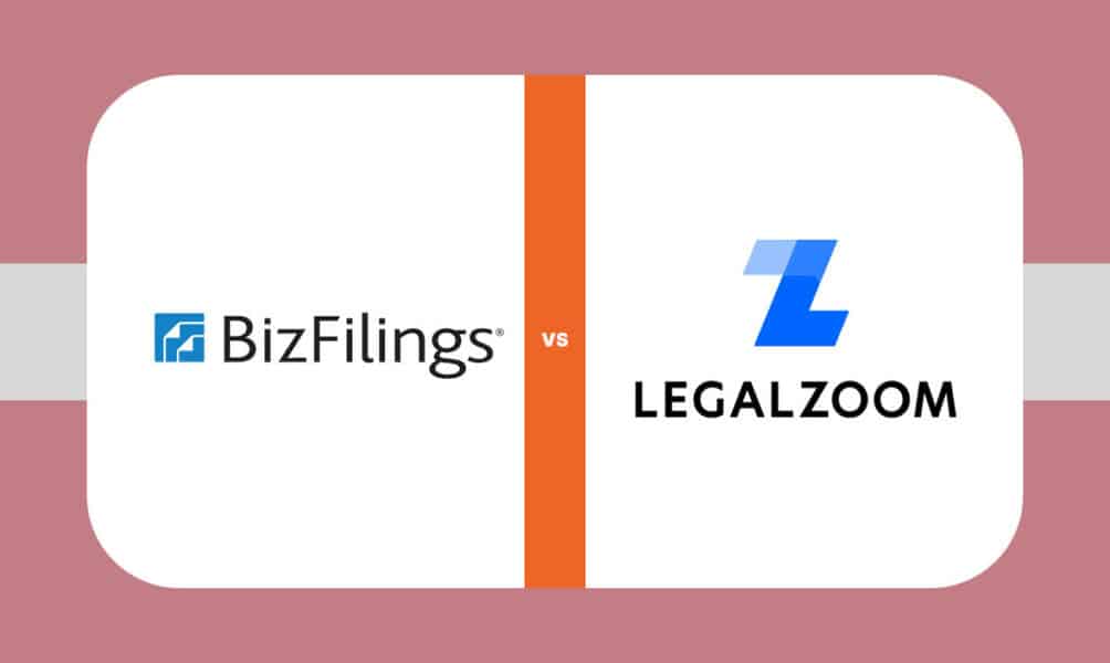 BizFilings vs Legal Zoom Comparison