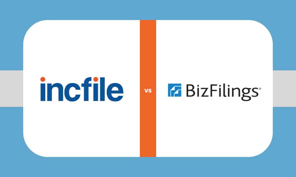 Incfile vs BizFilings Comparison