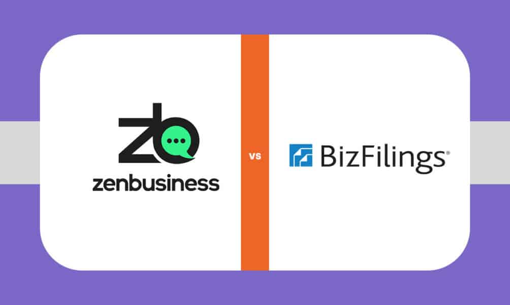 ZenBusiness vs BizFilings Comparison