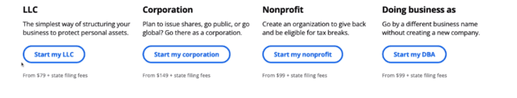 Using Legal Zoom LLC Service - Signing up Process