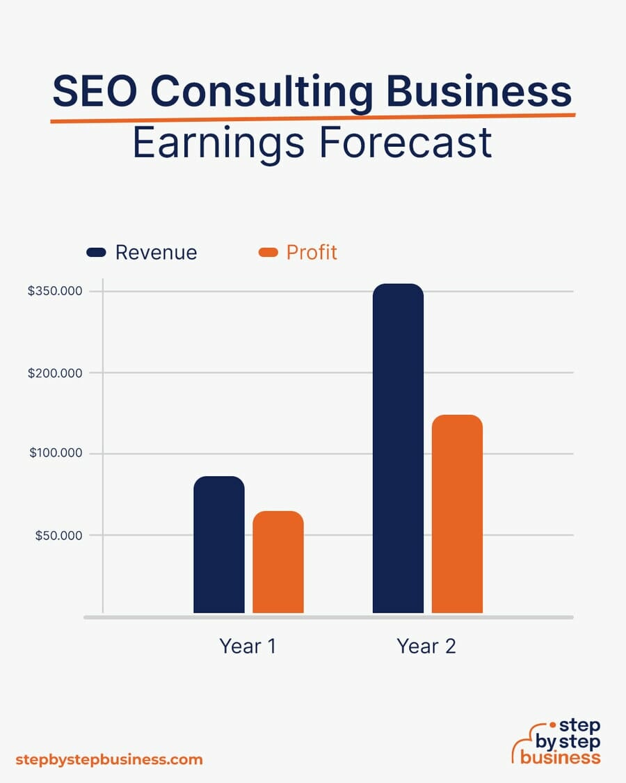 SEO Consulting Business earning forecast