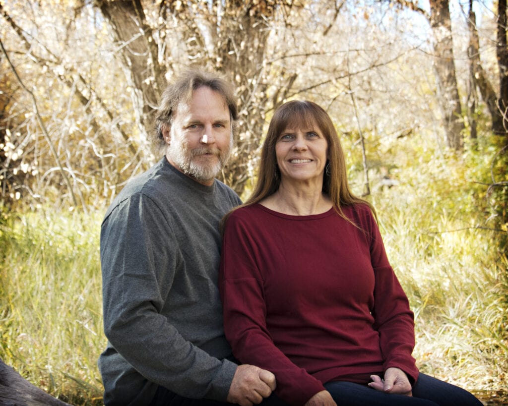 Sandi Olson with her husband =